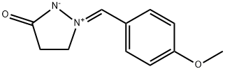 1-(4-METHOXYPHENYL)METHYLENEIMMONIUM-3-PYRAZOLIDINE-1,2-INNER SALT 结构式