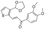 1-(3,4-DIMETHOXYPHENYL)-3-[3-(1,3-DIOXOLAN-2-YL)-2-THIENYL]PROP-2-EN-1-ONE 结构式