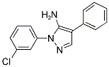 1-(3-Chlorophenyl)-4-phenyl-1H-pyrazol-5-amine 结构式