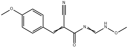 2-CYANO-N-[(METHOXYIMINO)METHYL]-3-(4-METHOXYPHENYL)ACRYLAMIDE 结构式