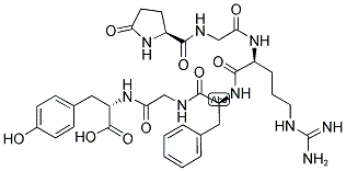 PYR-GLY-ARG-PHE-GLY-TYR-OH 结构式