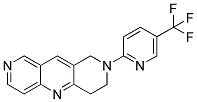 2-[5-(TRIFLUOROMETHYL)PYRIDIN-2-YL]-1,2,3,4-TETRAHYDROPYRIDO[4,3-B][1,6]NAPHTHYRIDINE 结构式