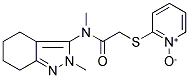 2-((2-[METHYL(2-METHYL-4,5,6,7-TETRAHYDRO-2H-INDAZOL-3-YL)AMINO]-2-OXOETHYL)THIO)PYRIDINIUM-1-OLATE 结构式