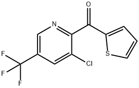 [3-Chloro-5-(trifluoromethyl)-2-pyridinyl](2-thienyl)methanone 结构式