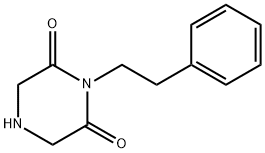 1-苯乙基-哌嗪-2,6-二酮 结构式