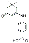 4-((2-IODO-5,5-DIMETHYL-3-OXOCYCLOHEX-1-ENYL)AMINO)BENZOIC ACID 结构式