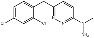3-(2,4-DICHLOROBENZYL)-6-(1-METHYLHYDRAZINO)PYRIDAZINE 结构式