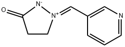 1-(3-PYRIDY)METHYLENEIMMONIUM-3-PYRAZOLIDINONE-1,2-INNER SALT 结构式