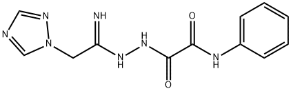 2-OXO-N-PHENYL-2-(2-[2-(1H-1,2,4-TRIAZOL-1-YL)ETHANIMIDOYL]HYDRAZINO)ACETAMIDE 结构式