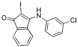 3-((3-Chlorophenyl)amino)-2-iodoinden-1-one 结构式