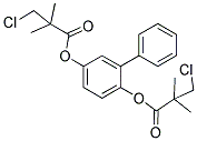 5-[(3-CHLORO-2,2-DIMETHYLPROPANOYL)OXY][1,1'-BIPHENYL]-2-YL 3-CHLORO-2,2-DIMETHYLPROPANOATE 结构式