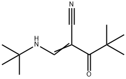 3-((TERT-BUTYL)AMINO)-2-(2,2-DIMETHYLPROPANOYL)PROP-2-ENENITRILE 结构式