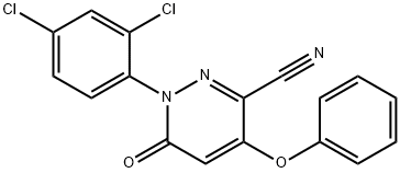 1-(2,4-DICHLOROPHENYL)-6-OXO-4-PHENOXY-1,6-DIHYDRO-3-PYRIDAZINECARBONITRILE