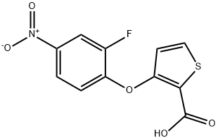 3-(2-FLUORO-4-NITROPHENOXY)-2-THIOPHENECARBOXYLIC ACID 结构式