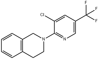 2-[3-CHLORO-5-(TRIFLUOROMETHYL)-2-PYRIDINYL]-1,2,3,4-TETRAHYDROISOQUINOLINE 结构式