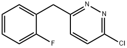 3-CHLORO-6-(2-FLUOROBENZYL)PYRIDAZINE 结构式