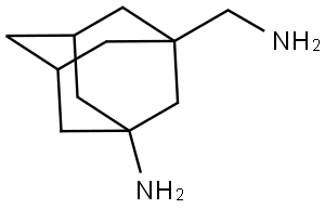 3-(氨基甲基)金刚烷-1-胺 结构式