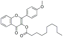 2-(4-METHOXYPHENYL)-4-OXO-4H-CHROMEN-3-YL DECANOATE 结构式