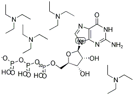 GTP ALPHA-32P TETRA-TRIETHYLAMMONIUM SALT 结构式