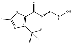 N-[(HYDROXYIMINO)METHYL]-2-METHYL-4-(TRIFLUOROMETHYL)-1,3-THIAZOLE-5-CARBOXAMIDE 结构式