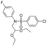 N1-(2,2-DIETHOXYETHYL)-N1-(4-FLUOROPHENYL)-4-CHLOROBENZENE-1-SULFONAMIDE 结构式