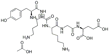 BETA-ENDORPHIN (27-31) (HUMAN) ACETATE SALT 结构式