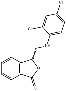 3-[(2,4-DICHLOROANILINO)METHYLENE]-2-BENZOFURAN-1(3H)-ONE 结构式