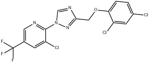 (1-[3-CHLORO-5-(TRIFLUOROMETHYL)-2-PYRIDINYL]-1H-1,2,4-TRIAZOL-3-YL)METHYL 2,4-DICHLOROPHENYL ETHER 结构式