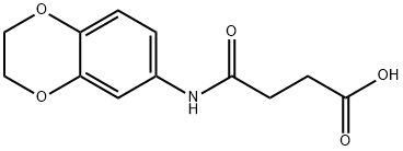 4-(2,3-DIHYDRO-1,4-BENZODIOXIN-6-YLAMINO)-4-OXOBUTANOIC ACID 结构式