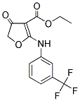 ETHYL 5-OXO-2-((3-(TRIFLUOROMETHYL)PHENYL)AMINO)-3-OXOLENECARBOXYLATE 结构式