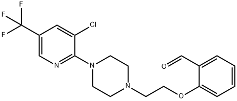 2-(2-(4-[3-CHLORO-5-(TRIFLUOROMETHYL)-2-PYRIDINYL]PIPERAZINO)ETHOXY)BENZENECARBALDEHYDE 结构式