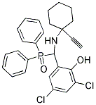 2,4-DICHLORO-6-((DIPHENYLPHOSPHORYL)[(1-ETH-1-YNYLCYCLOHEXYL)AMINO]METHYL)PHENOL 结构式