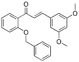 1-[2-(BENZYLOXY)PHENYL]-3-(3,5-DIMETHOXYPHENYL)PROP-2-EN-1-ONE 结构式