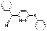 2-苯基-2-(6-(苯硫基)哒嗪-3-基)乙腈 结构式