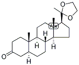 5-ALPHA-DIHYDROPROGESTERONE 20-ETHYLENEKETAL 结构式