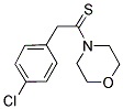 4-[2-(4-CHLOROPHENYL)ETHANETHIOYL]MORPHOLINE 结构式