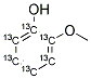 GUAIACOL (RING-13C6) 结构式