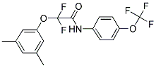 2-(3,5-DIMETHYLPHENOXY)-2,2-DIFLUORO-N-[4-(TRIFLUOROMETHOXY)PHENYL]ACETAMIDE 结构式