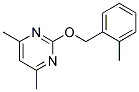 2-[(2-METHYLBENZYL)OXY]-4,6-DIMETHYLPYRIMIDINE 结构式
