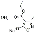ETHYL 5-HYDROXY-3-METHYL-4-ISOXAZOLECARBOXYLATE, SODIUM SALT HYDRATE 结构式