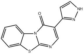 3-(1H-PYRAZOL-5-YL)-4H-PYRIMIDO[2,1-B][1,3]BENZOTHIAZOL-4-ONE 结构式