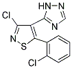 3-CHLORO-5-(2-CHLOROPHENYL)-4-(1H-1,2,4-TRIAZOL-5-YL)ISOTHIAZOLE 结构式