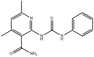 2-[(ANILINOCARBONYL)AMINO]-4,6-DIMETHYLNICOTINAMIDE 结构式