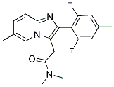 Zolpidem, [phenyl-2,6-3H]- 结构式