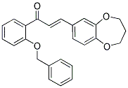 1-[2-(BENZYLOXY)PHENYL]-3-(3,4-DIHYDRO-2H-1,5-BENZODIOXEPIN-7-YL)PROP-2-EN-1-ONE 结构式