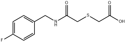 2-((2-[(4-Fluorobenzyl)amino]-2-oxoethyl)sulfanyl)acetic acid 结构式