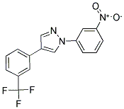 1-(3-Nitrophenyl)-4-[3-(trifluoromethyl)phenyl]-1H-pyrazole 结构式