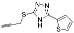 5-PROP-2-YNYLTHIO-3-(2-THIENYL)-4H-1,2,4-TRIAZOLE 结构式
