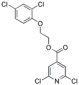 2-(2,4-Dichlorophenoxy)ethyl 2,6-dichloroisonicotinate 结构式