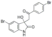 5-BROMO-3-[2-(4-BROMOPHENYL)-2-OXOETHYL]-3-HYDROXY-1,3-DIHYDRO-2H-INDOL-2-ONE 结构式